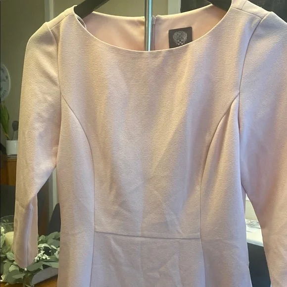 Vince Camuto Pink Sheath Dress with Cuffed Sleeves - Picture 5 of 14
